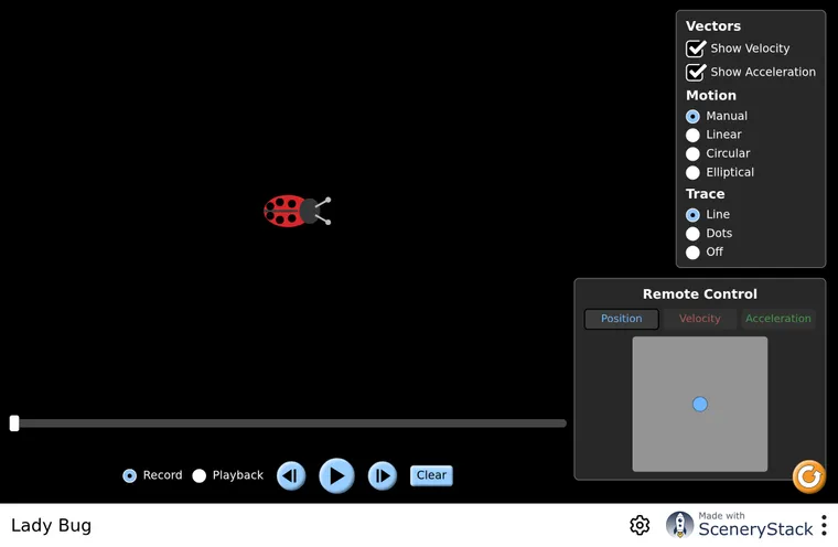 Lady Bug simulation screenshot