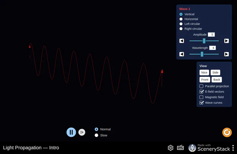 Light Propagation simulation screenshot