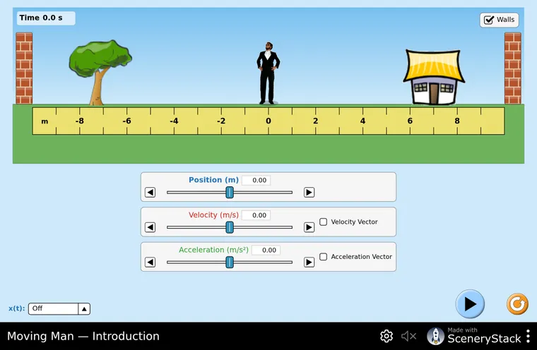 Moving Man simulation screenshot
